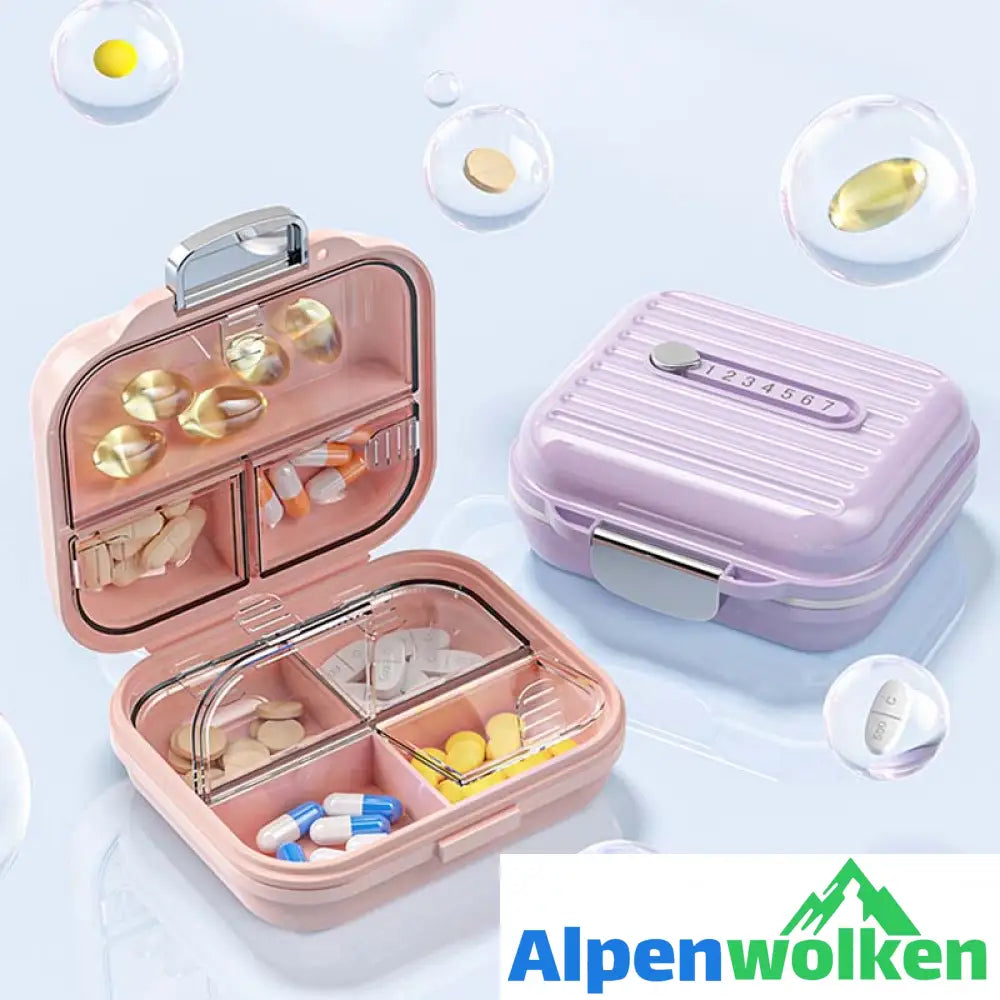 Alpenwolken - Mini-Portable-Pillenbox