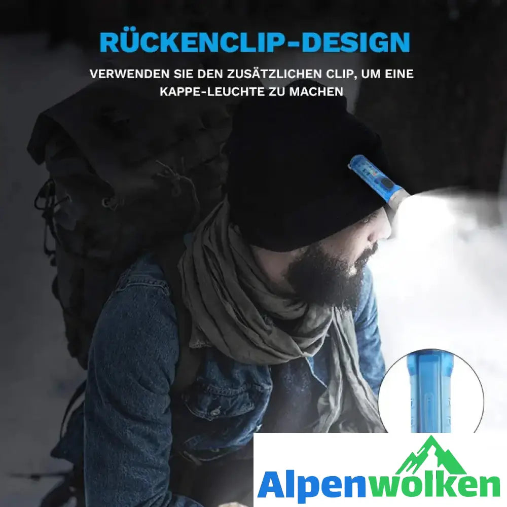 Alpenwolken - Mini-Taschenlampe mit starkem Licht