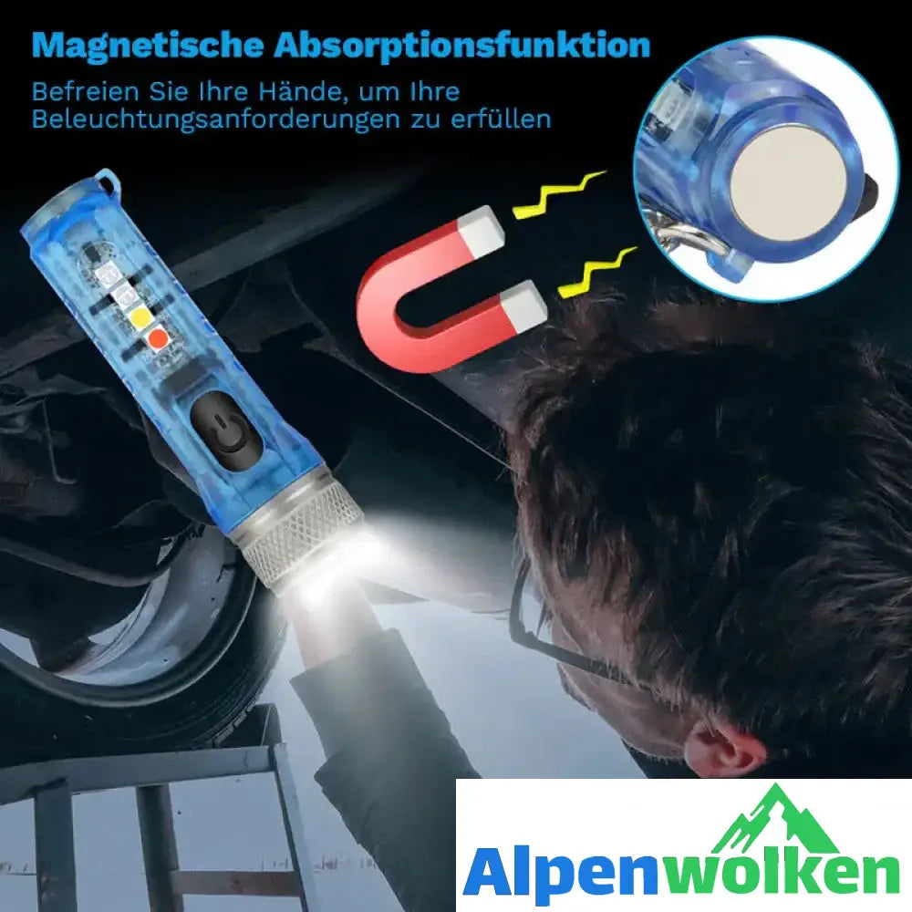 Alpenwolken - Mini-Taschenlampe mit starkem Licht