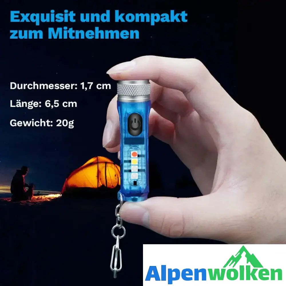 Alpenwolken - Mini-Taschenlampe mit starkem Licht