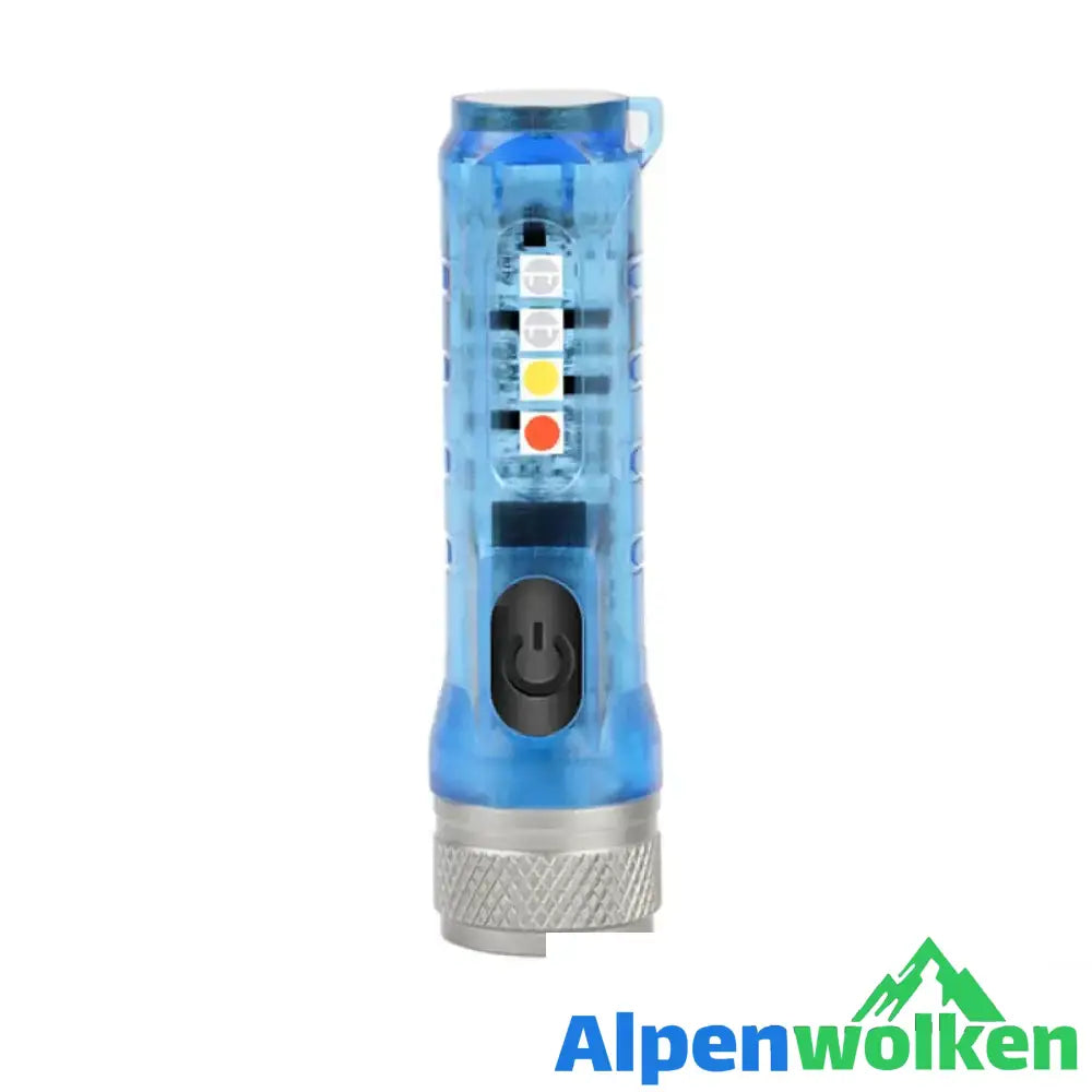 Alpenwolken - Mini-Taschenlampe mit starkem Licht Blau