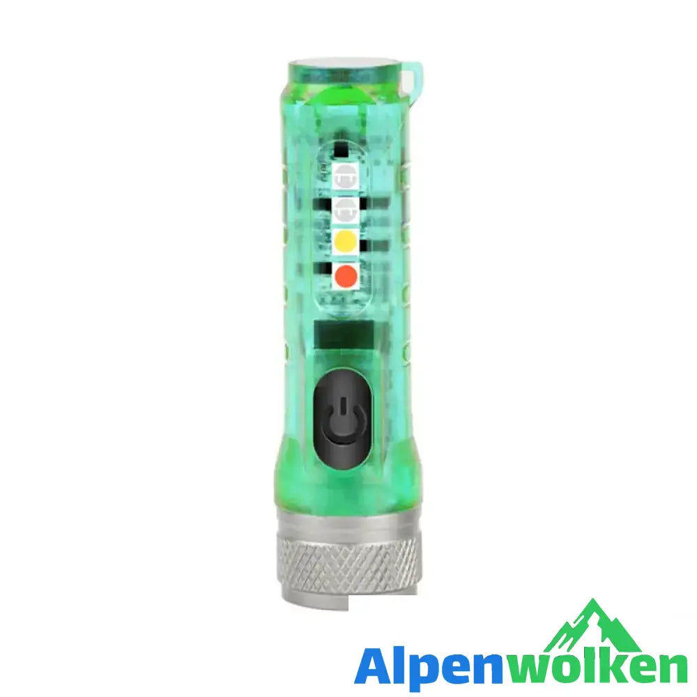 Alpenwolken - Mini-Taschenlampe mit starkem Licht Grün