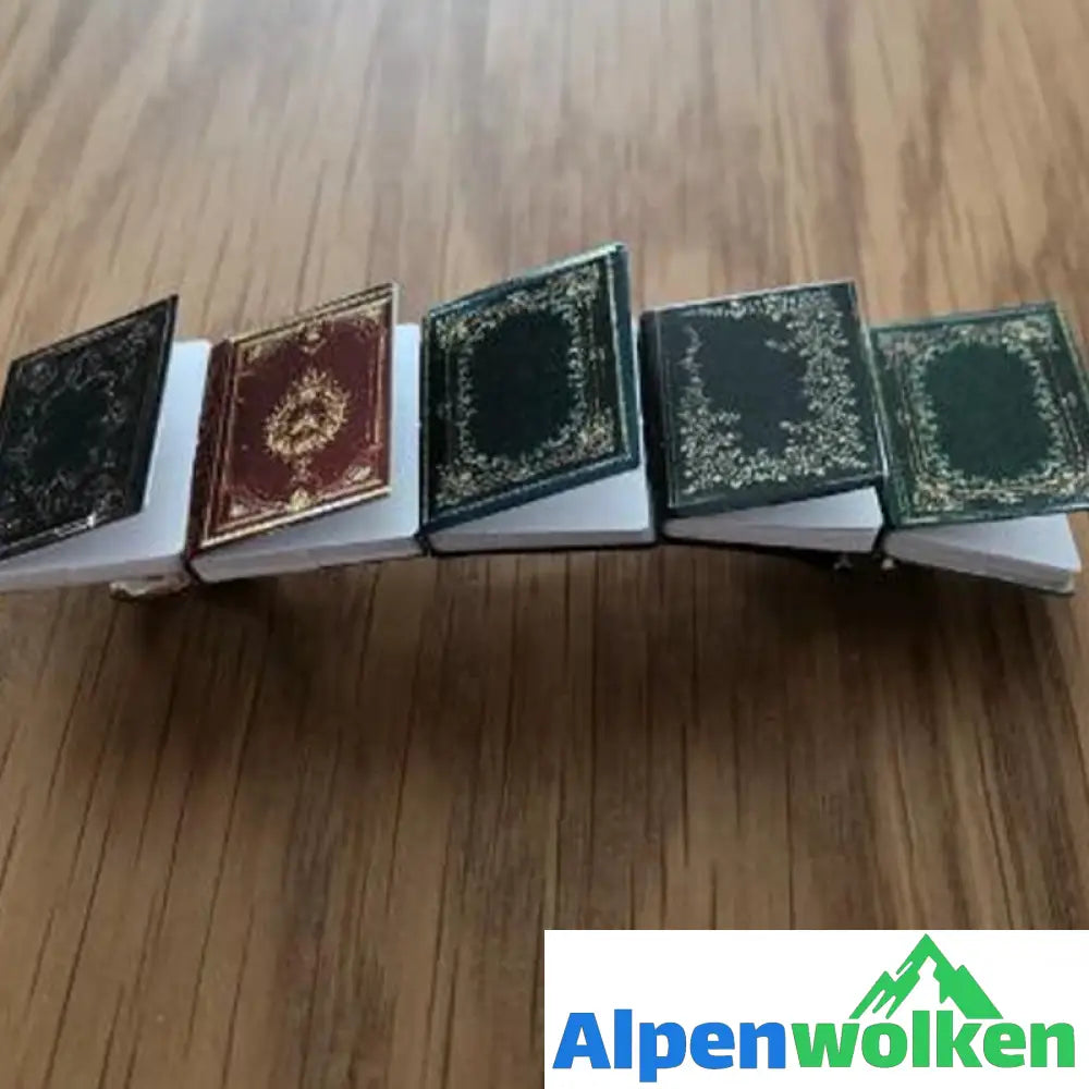 Alpenwolken - 📗📕📔📙Miniatur-Buch-Haarspange