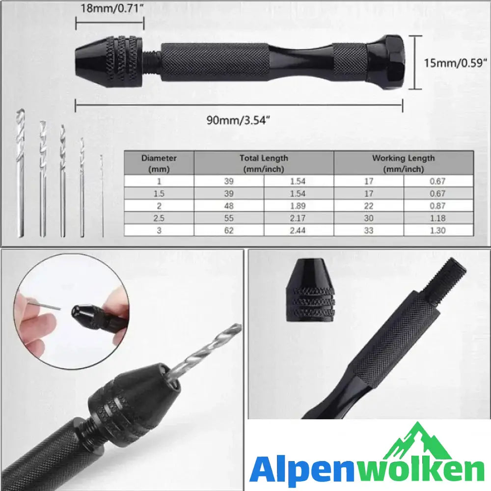 Alpenwolken - Miniatur-Handwerkzeugset aus Aluminiumlegierung