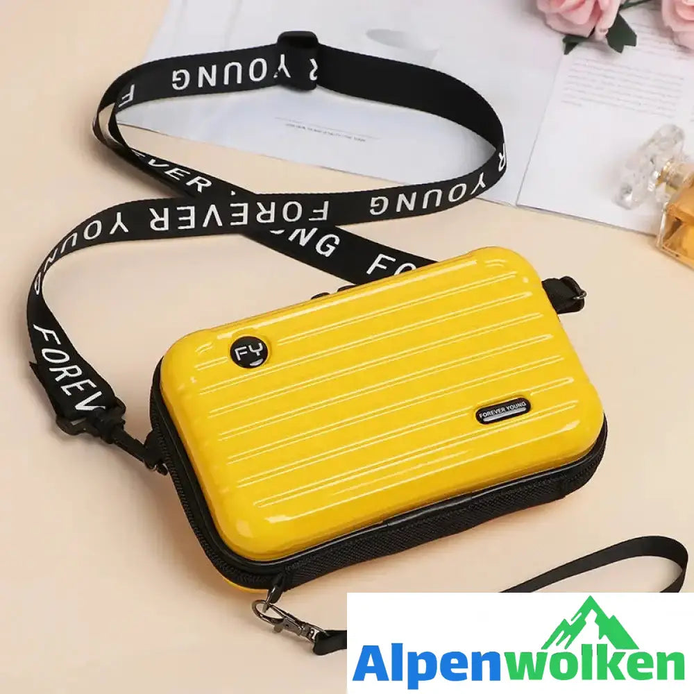 Alpenwolken - Minihandtasche für Damen Gelb