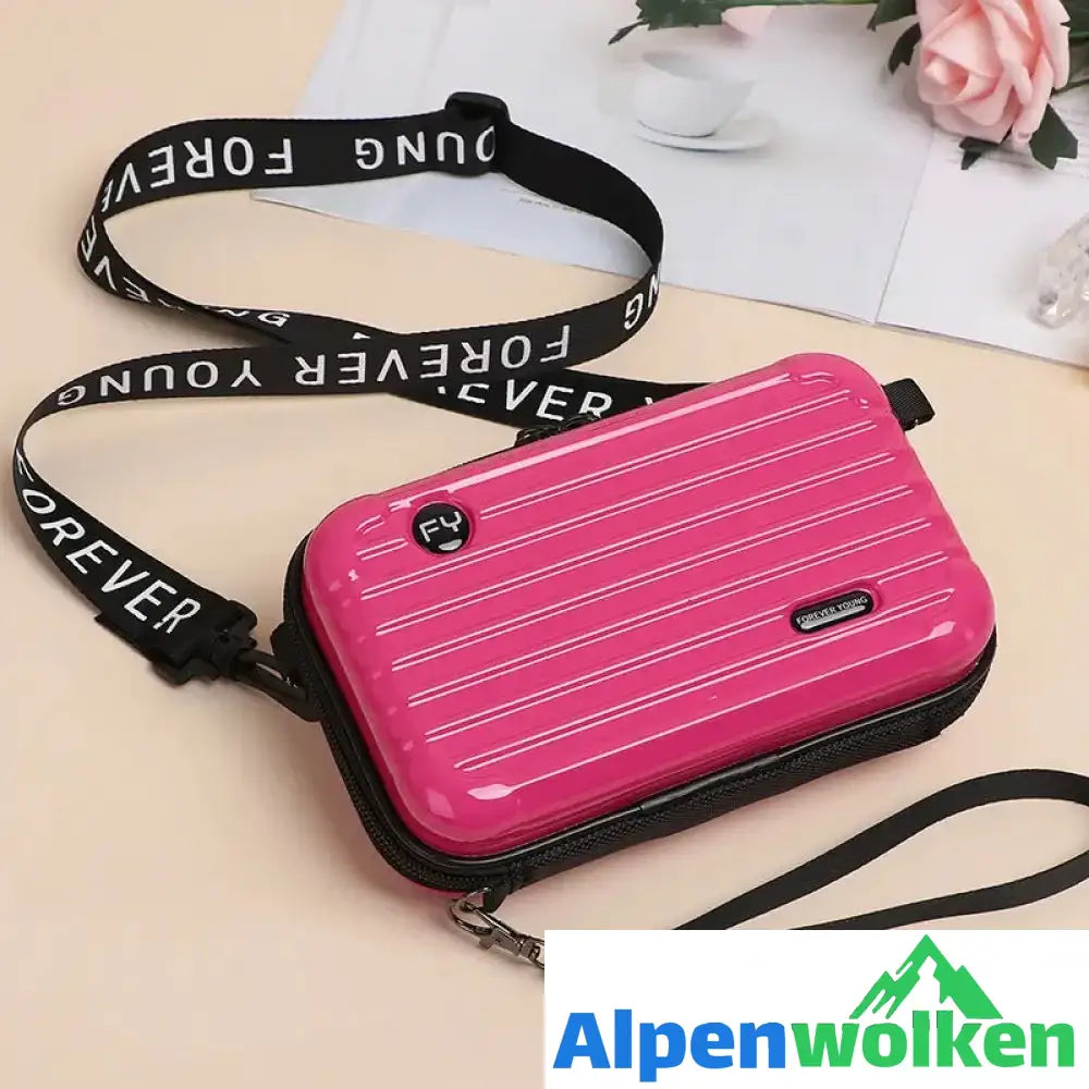 Alpenwolken - Minihandtasche für Damen Rosarot