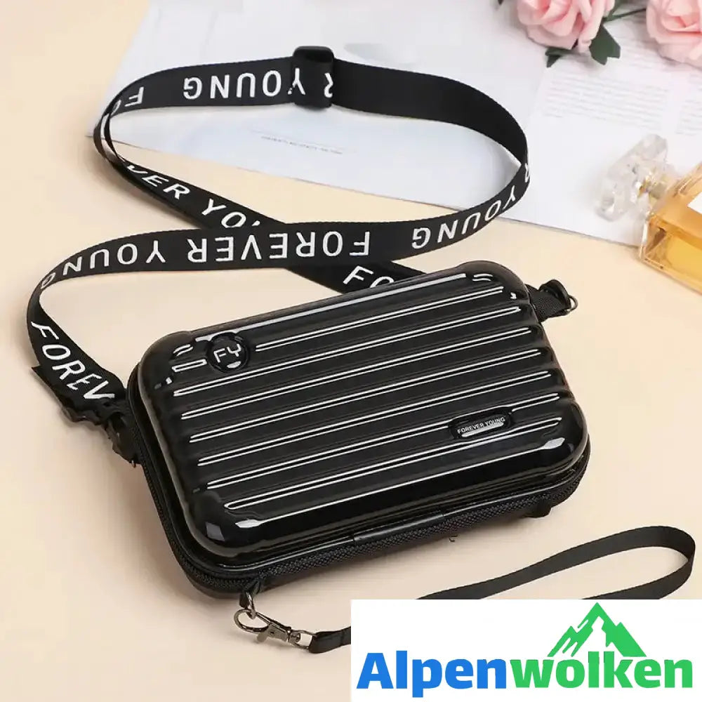 Alpenwolken - Minihandtasche für Damen Schwarz