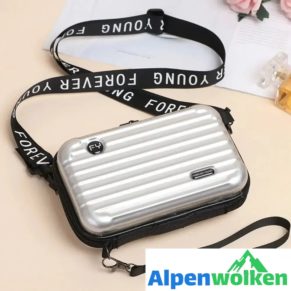 Alpenwolken - Minihandtasche für Damen Silber