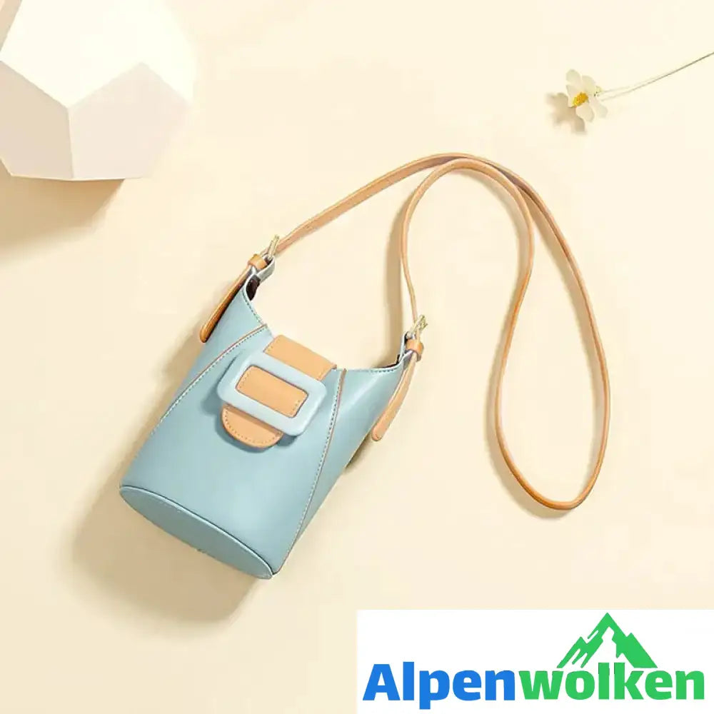 Alpenwolken - Minimalistische Bucket-Umhängetasche für Damen