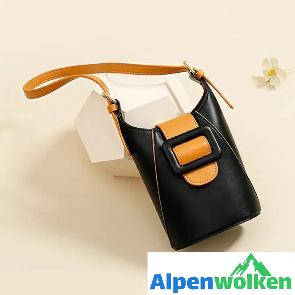 Alpenwolken - Minimalistische Bucket-Umhängetasche für Damen