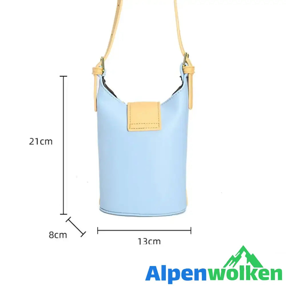 Alpenwolken - Minimalistische Bucket-Umhängetasche für Damen