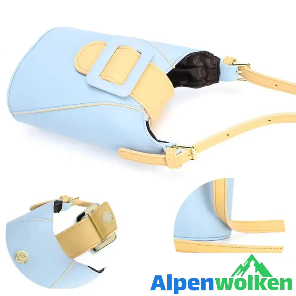 Alpenwolken - Minimalistische Bucket-Umhängetasche für Damen