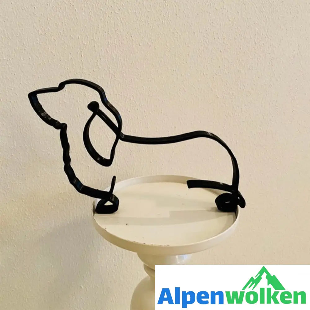 Alpenwolken - Minimalistische Hundeskulptur Englischer Spaniel