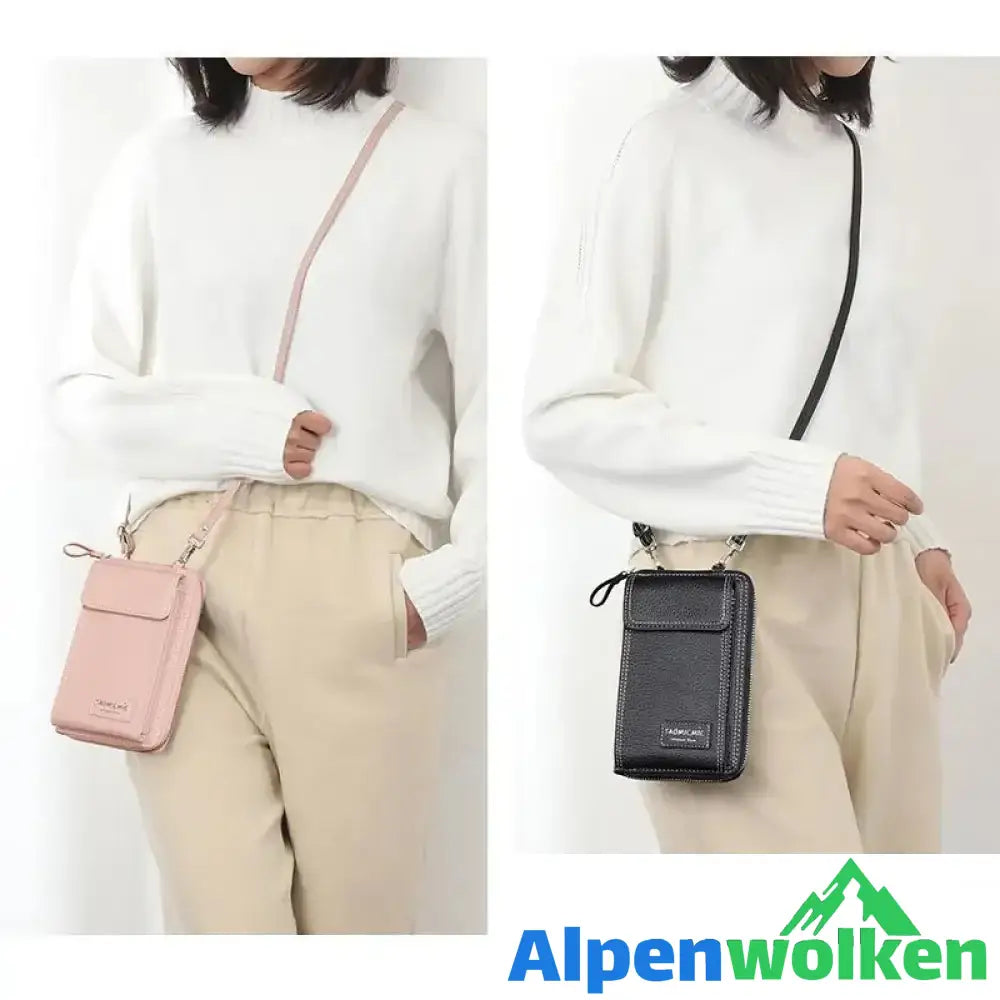 Alpenwolken - Mode Frauen PU-Leder Schultertasche, MINI Größe