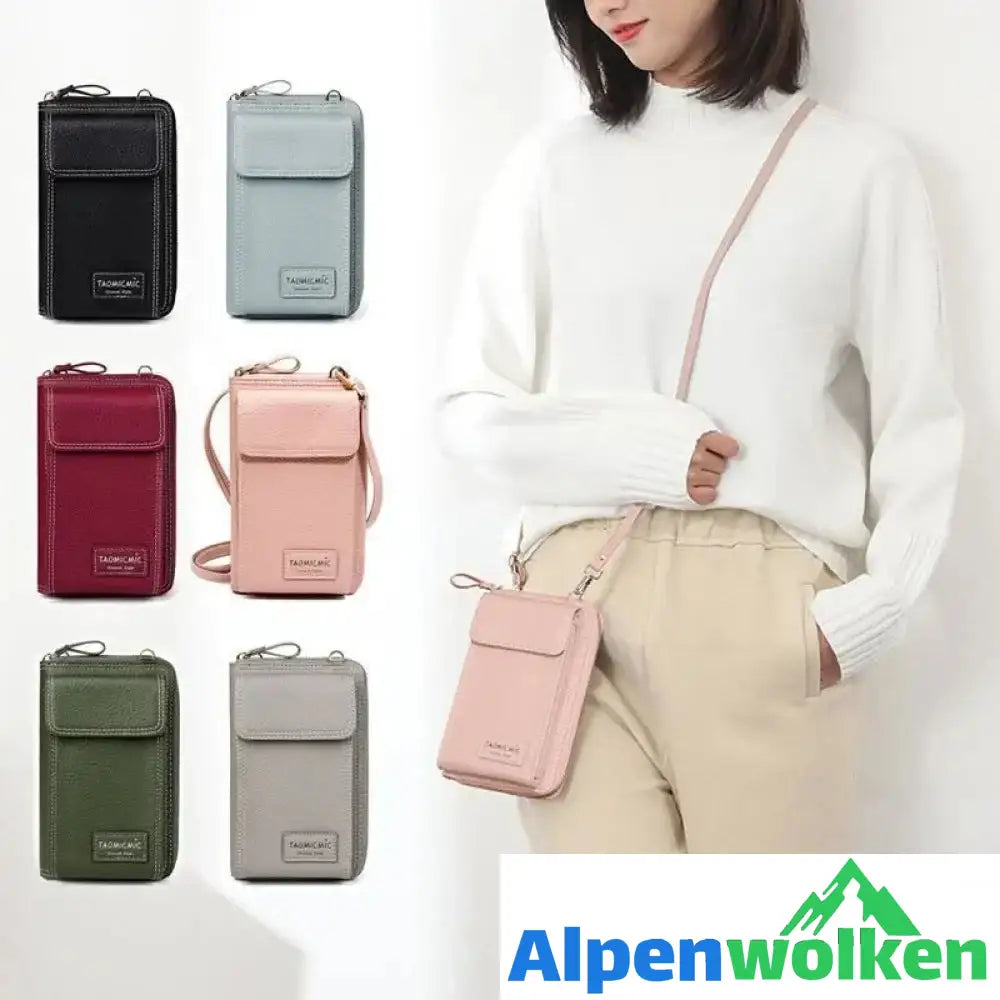 Alpenwolken - Mode Frauen PU-Leder Schultertasche, MINI Größe