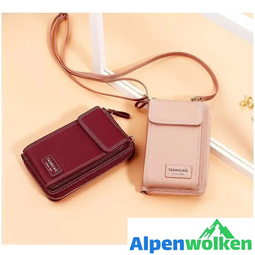 Alpenwolken - Mode Frauen PU-Leder Schultertasche, MINI Größe