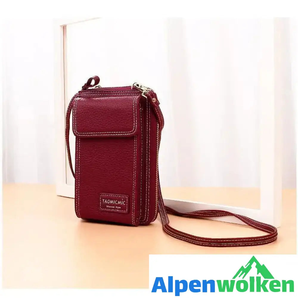 Alpenwolken - Mode Frauen PU-Leder Schultertasche, MINI Größe