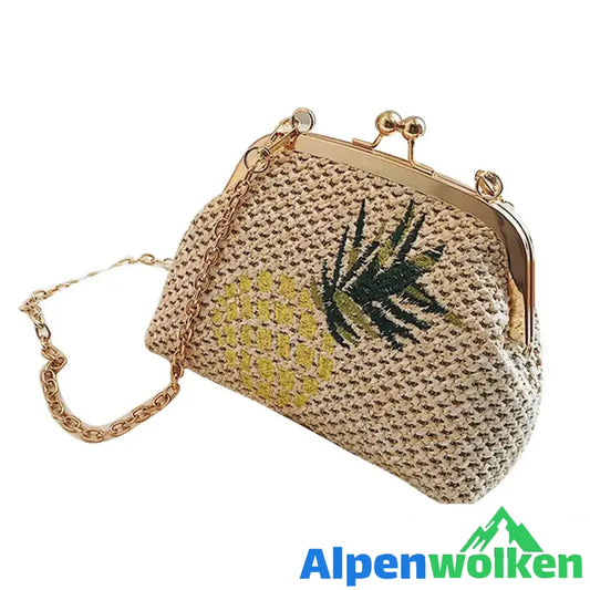 Alpenwolken - Modische Damen Strohflechttache