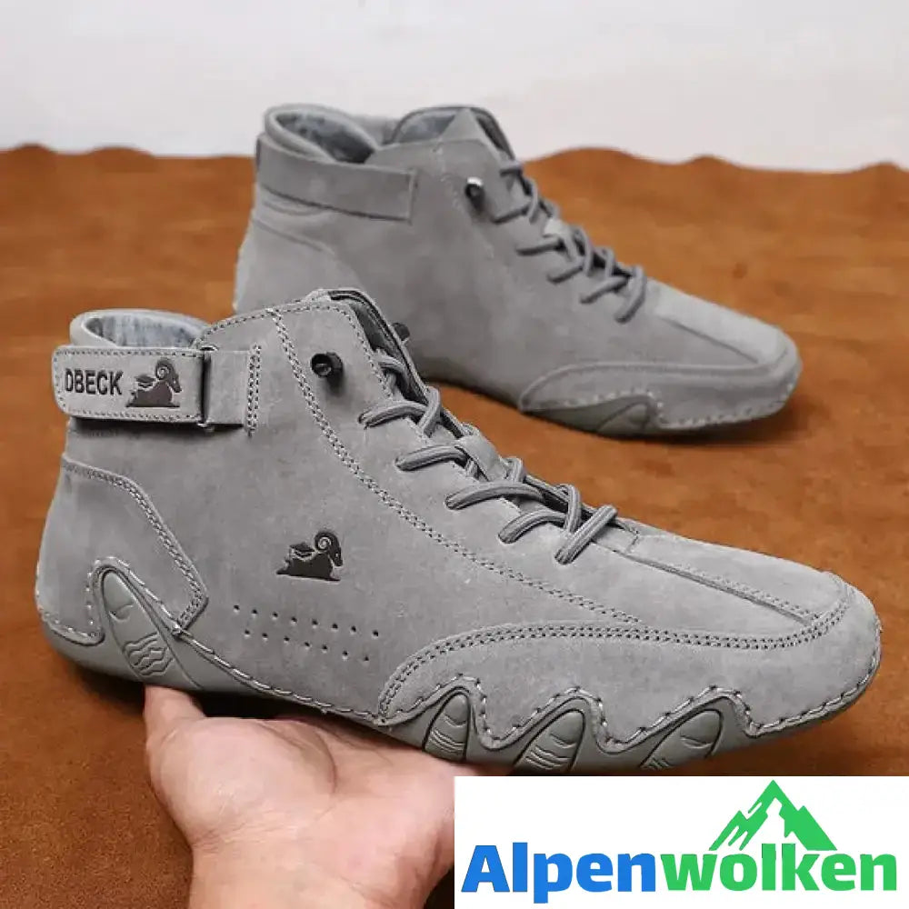 Alpenwolken - Modische Einfarbige Martin-Stiefel