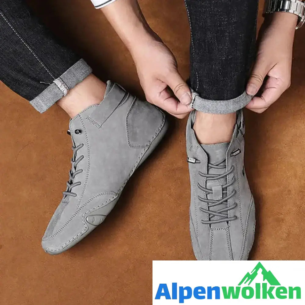 Alpenwolken - Modische Einfarbige Martin-Stiefel