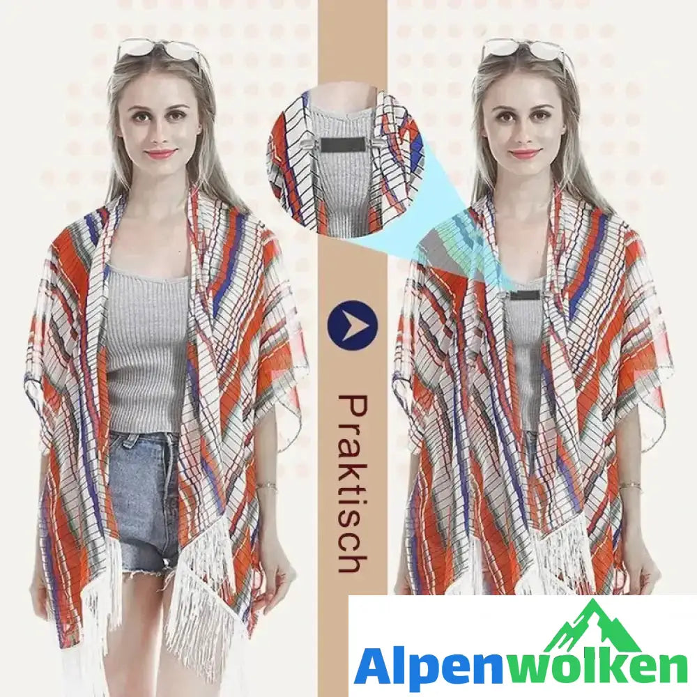 Alpenwolken - Modische elastische Wäscheklammer