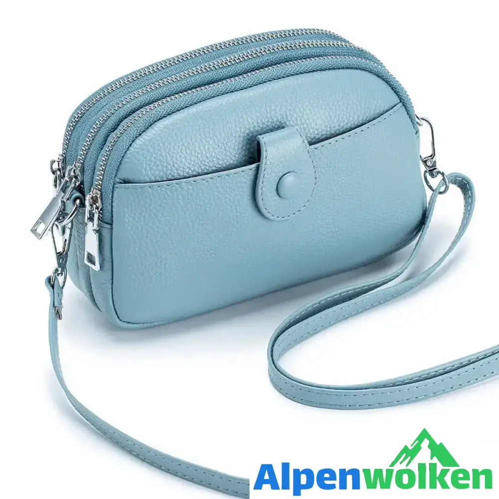 Alpenwolken - Modische Mini-Umhängetasche für Damen Blau