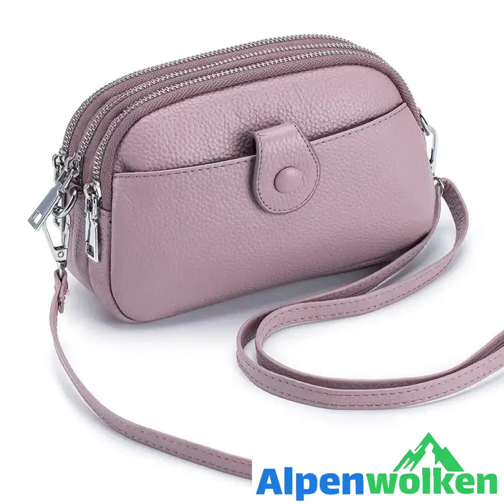 Alpenwolken - Modische Mini-Umhängetasche für Damen Lila