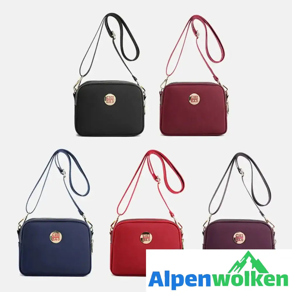 Alpenwolken - Modische multifunktionale Umhängetasche aus Nylon für Damen