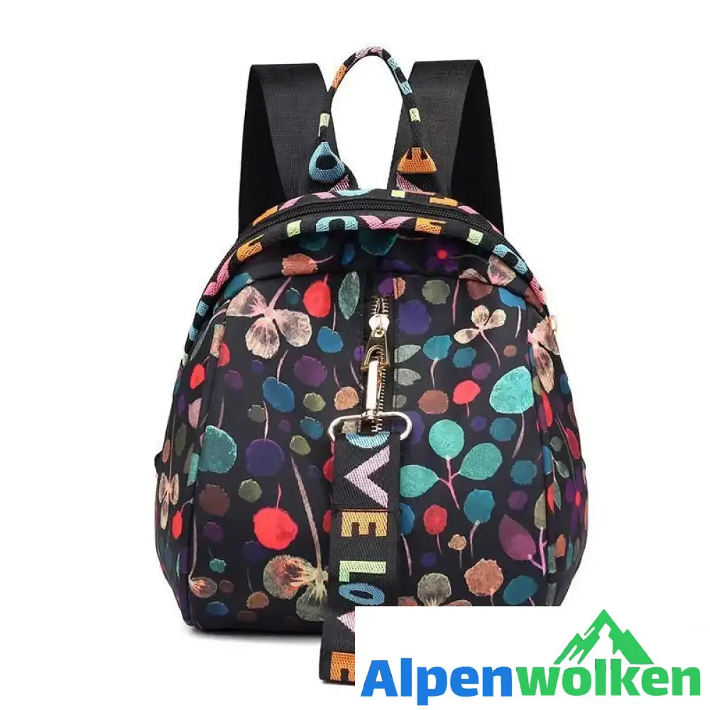 Alpenwolken - Modischer Damen Rucksack Goldblatt