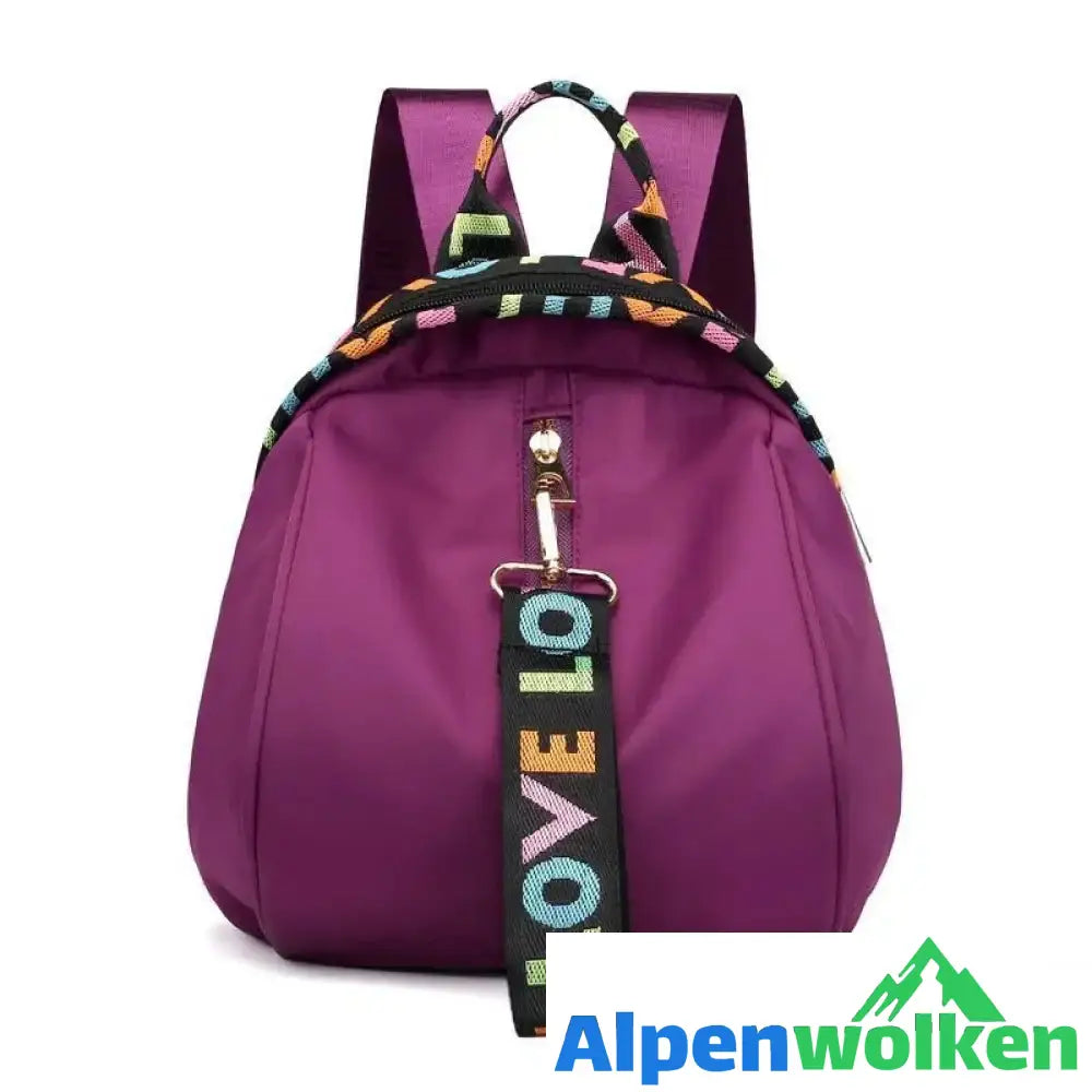 Alpenwolken - Modischer Damen Rucksack Lila