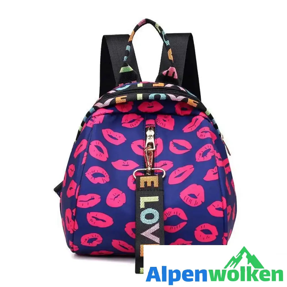 Alpenwolken - Modischer Damen Rucksack Lippe