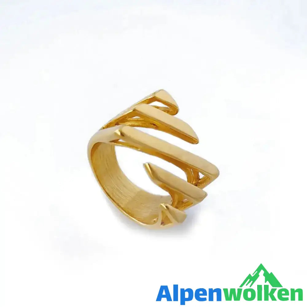 Alpenwolken - Modischer einfacher Twill-Ring