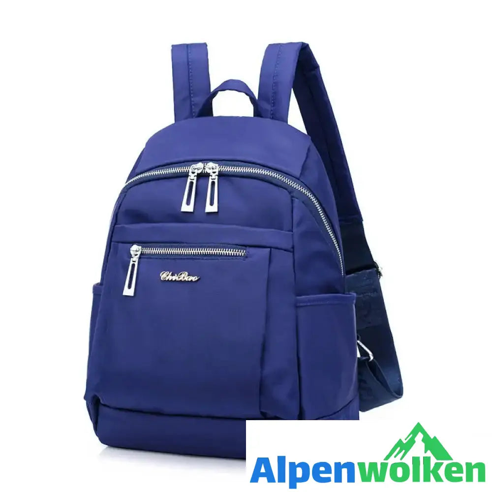 Alpenwolken - Modischer Oxford-Rucksack für Damen dunkelblau