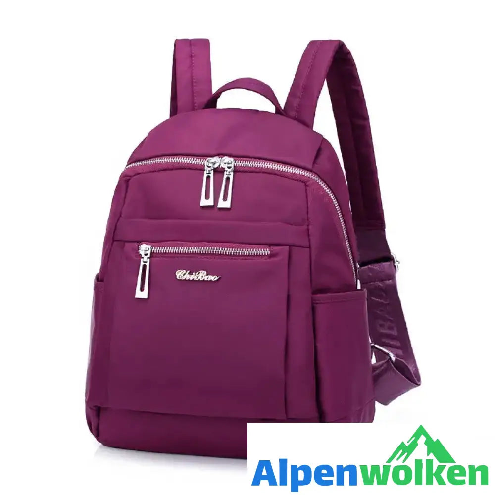 Alpenwolken - Modischer Oxford-Rucksack für Damen lila