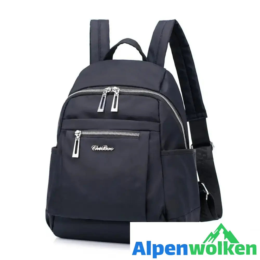 Alpenwolken - Modischer Oxford-Rucksack für Damen schwarz