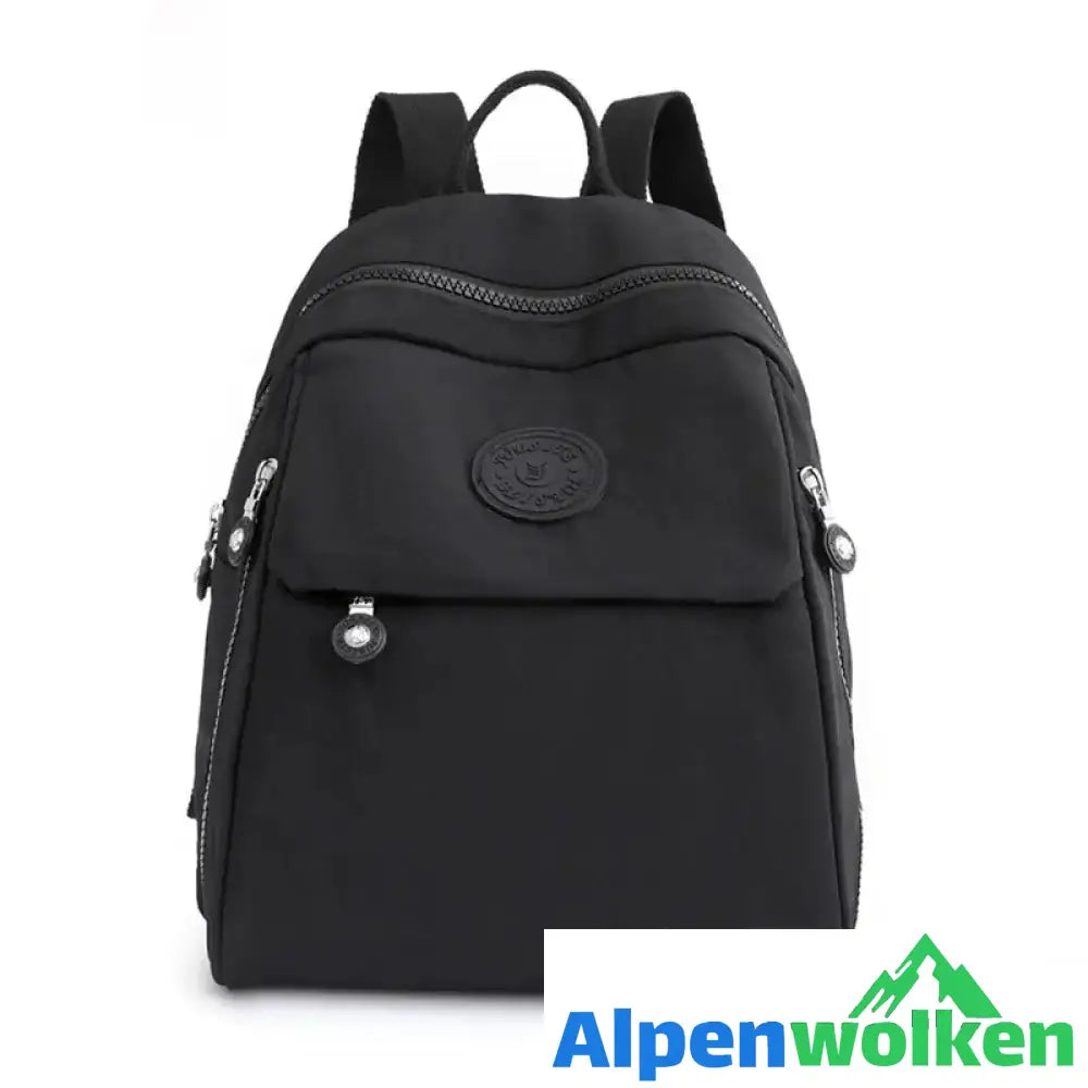 Alpenwolken - Modischer Rucksack für Damen Schwarz