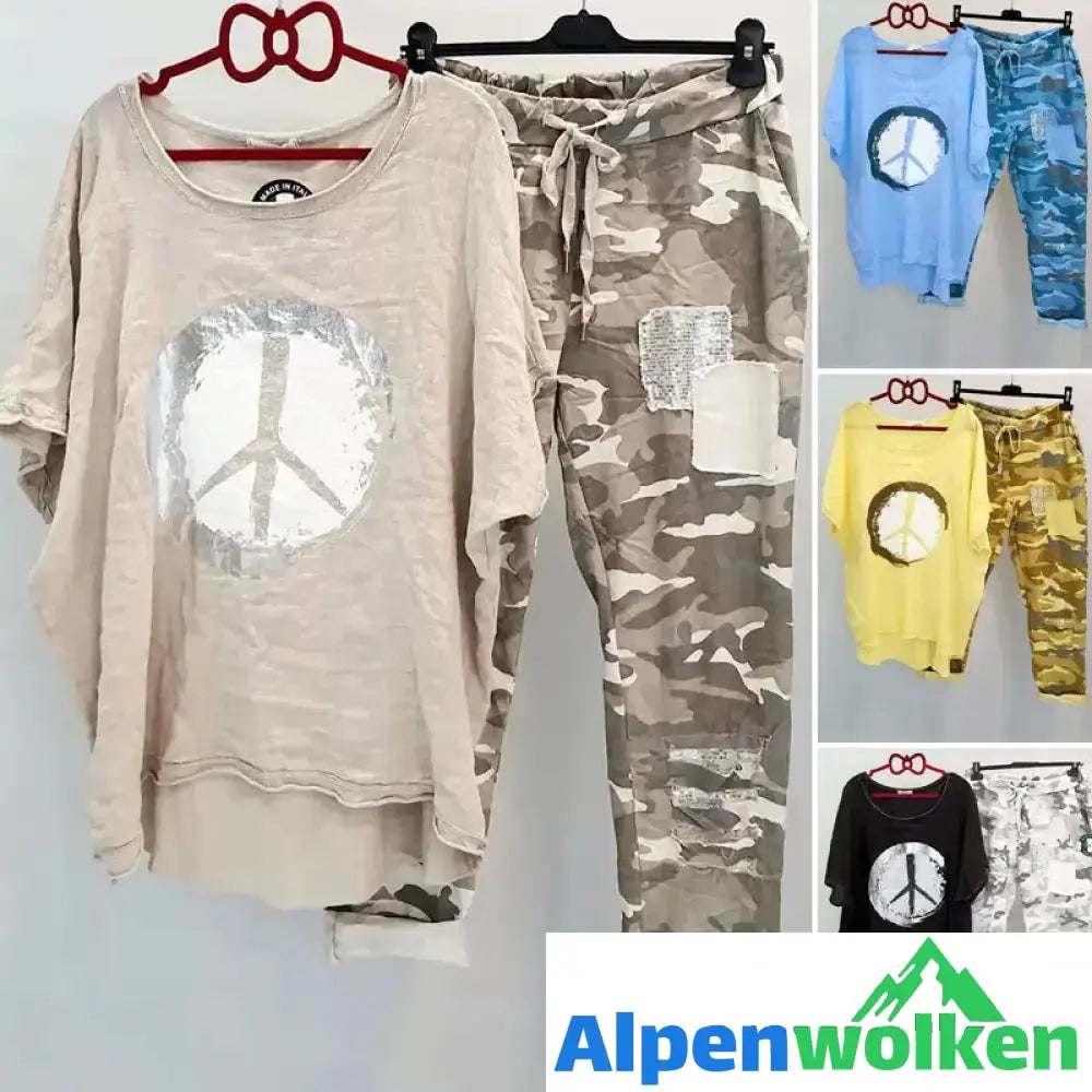 Alpenwolken - Modischer Zweiteiliger Camouflageanzug für Damen