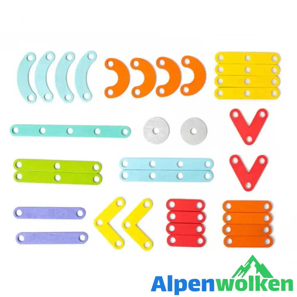 Alpenwolken - Montessori-Steckbrettpuzzle