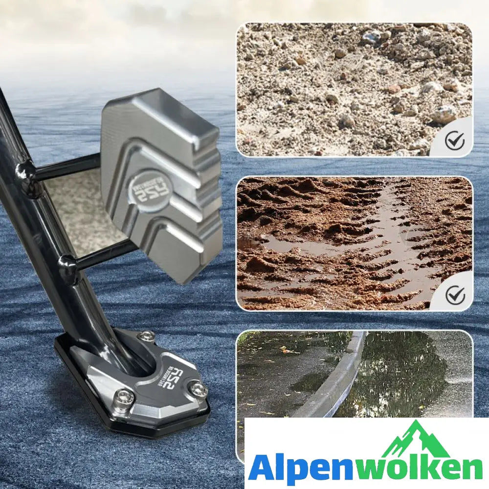 Alpenwolken - Motorcycle Kickstand Fuß Seitenständer Erweiterung Pad