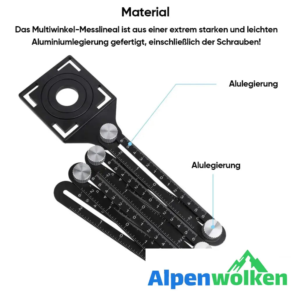 Alpenwolken - Multi-Winkel-Messlineal