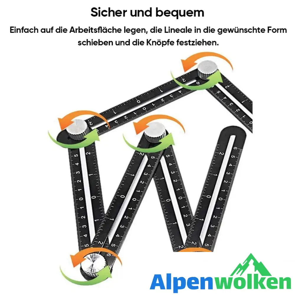 Alpenwolken - Multi-Winkel-Messlineal