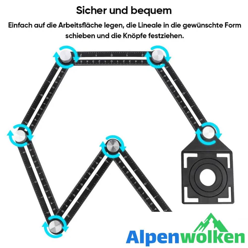 Alpenwolken - Multi-Winkel-Messlineal