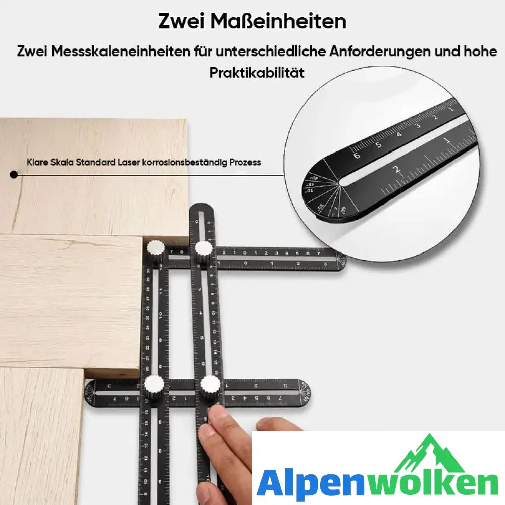 Alpenwolken - Multi-Winkel-Messlineal