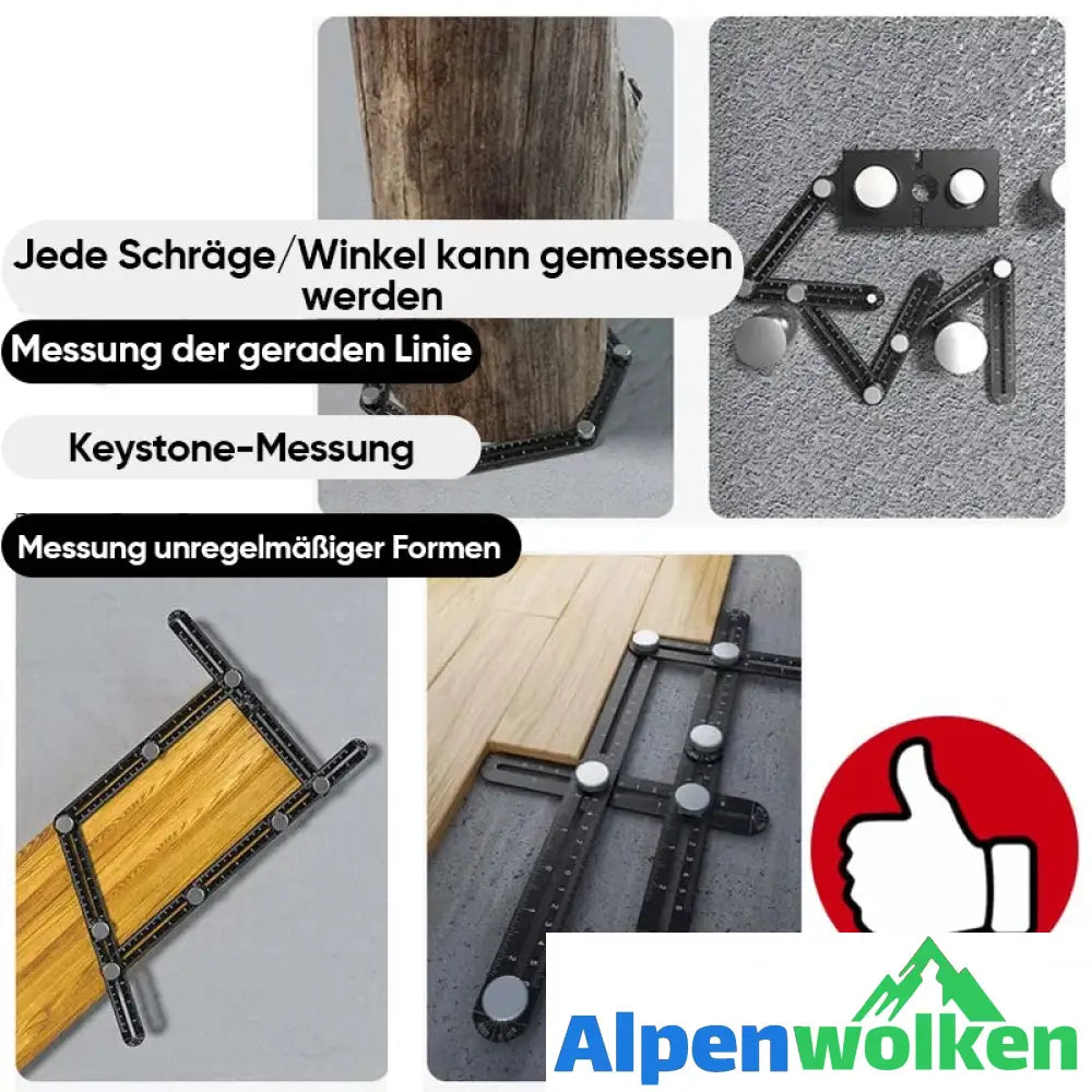 Alpenwolken - Multi-Winkel-Messlineal