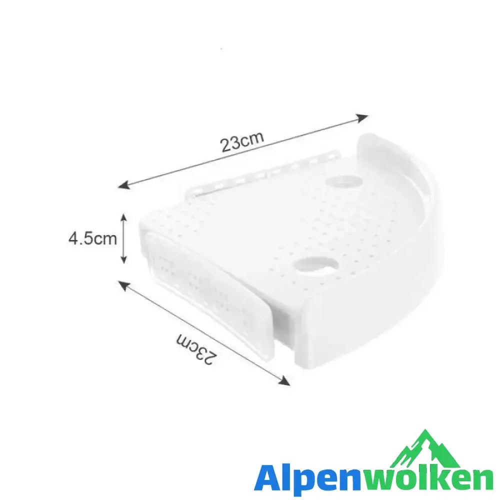 Alpenwolken - Multifunktion-Eckregal/Badregal ohne Schrauben