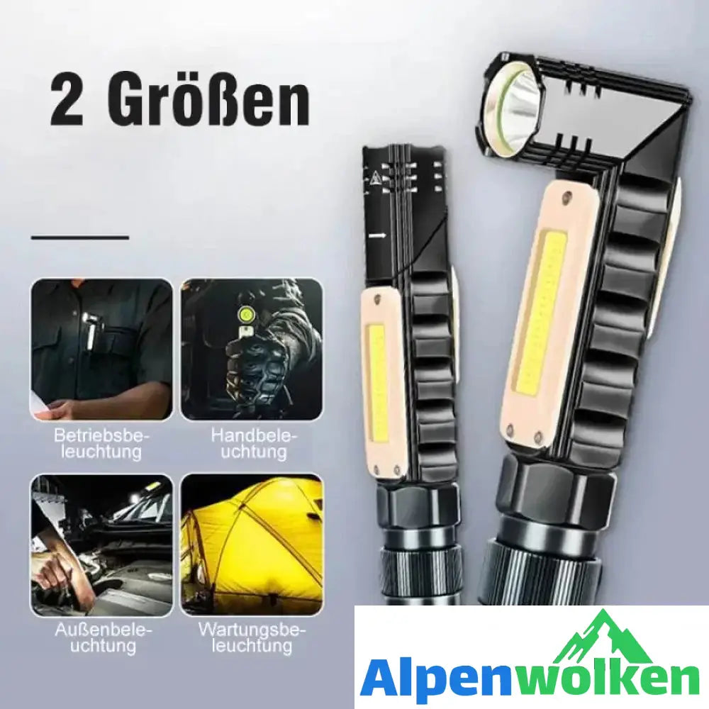 Alpenwolken - Multifunktionale 360-Grad-Magnet-Taschenlampe