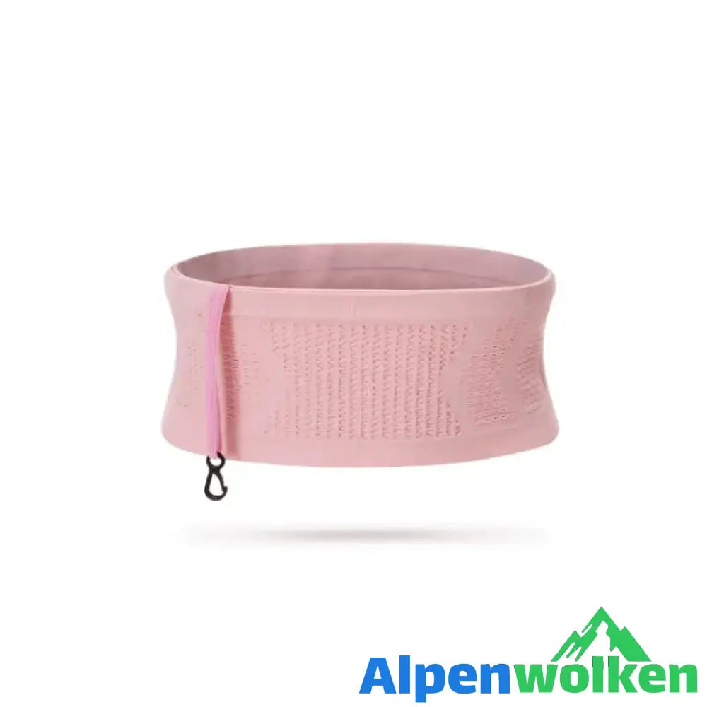 Alpenwolken - Multifunktionale, atmungsaktive, verdeckte Hüfttasche aus Strick Rosa