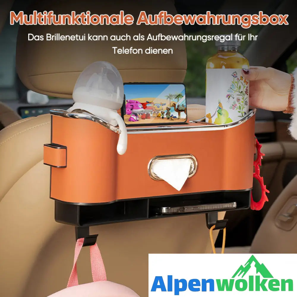 Alpenwolken - Multifunktionale Aufbewahrungsbox für die Autositzlehne