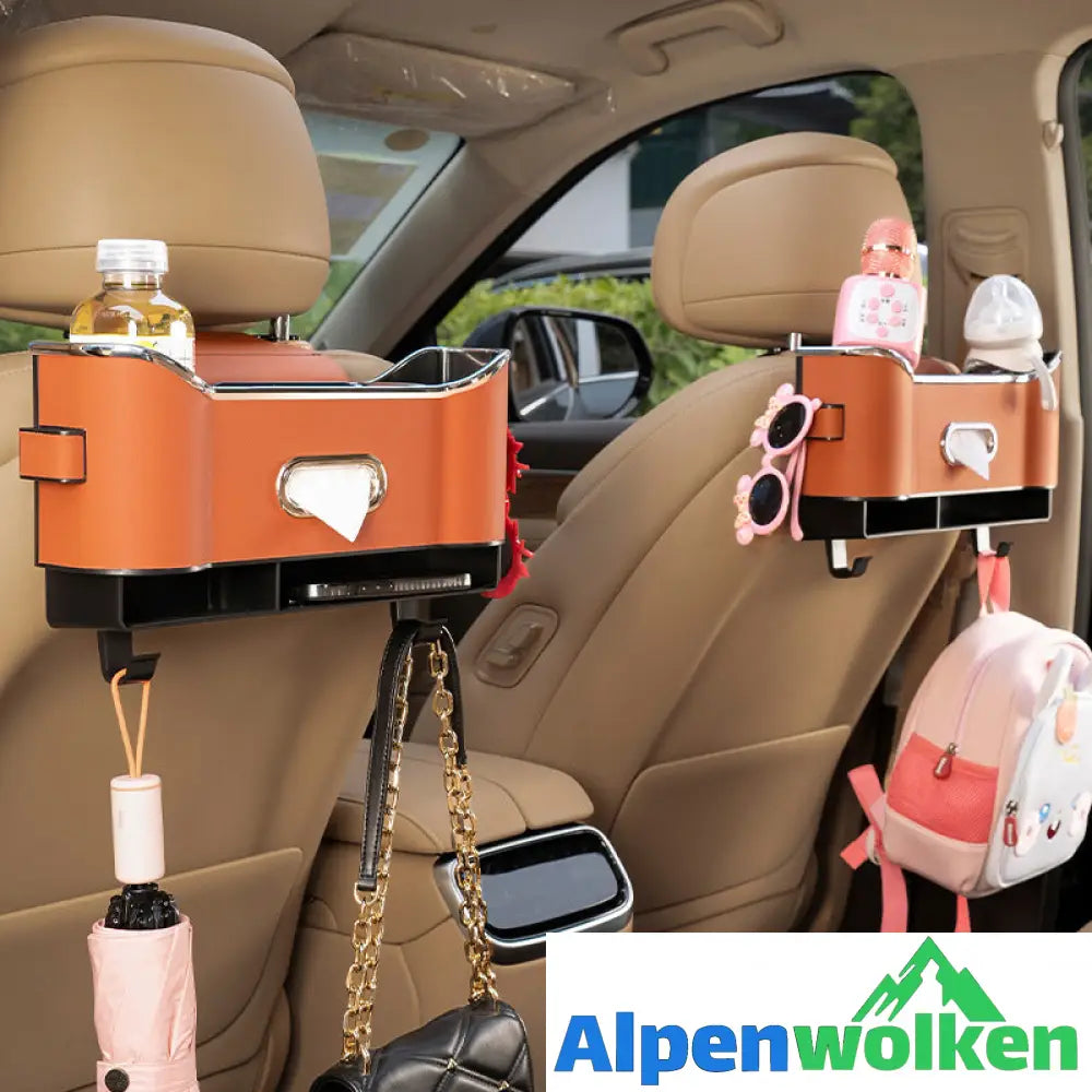 Alpenwolken - Multifunktionale Aufbewahrungsbox für die Autositzlehne