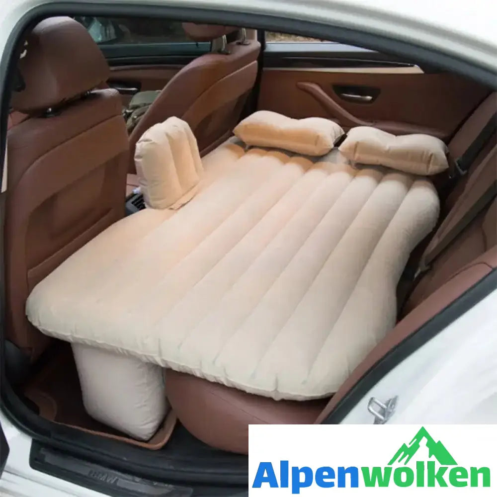 Alpenwolken - Multifunktionale Auto-Luftmatratze beige